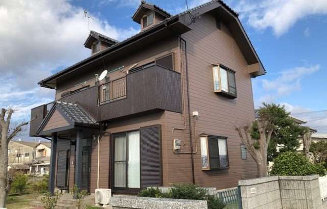 久留米市三瀦町　U様邸外壁塗装 (2液型シリコン樹脂)