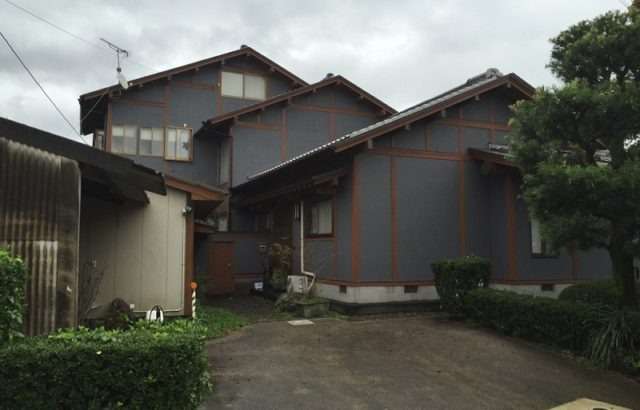 外壁塗装、木部全般、樋、雨戸塗装　福岡県久留米市　K様邸