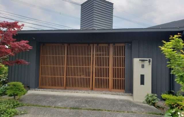 佐賀市川副町O様邸　木部壁塗装　和信ガードラックラテックス仕様 (水系浸透型木材保護塗料)