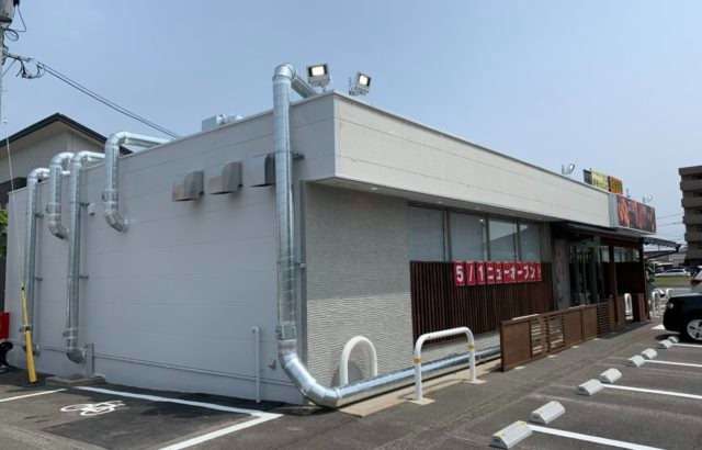 佐賀市兵庫北　焼肉かくら様　新設塗装工事 (店舗塗装 意匠仕上げ含む)