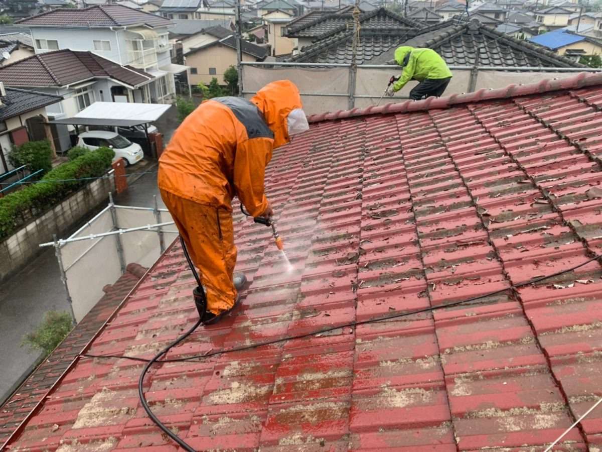 佐賀市大和町　K様邸　屋根高圧洗浄