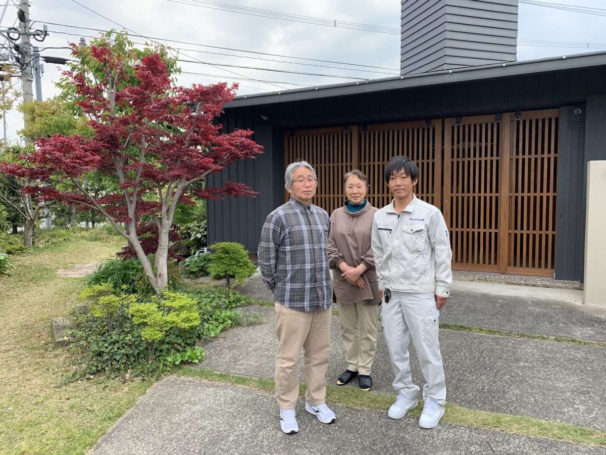 佐賀市川副町Ｏ様邸木部壁塗装工事