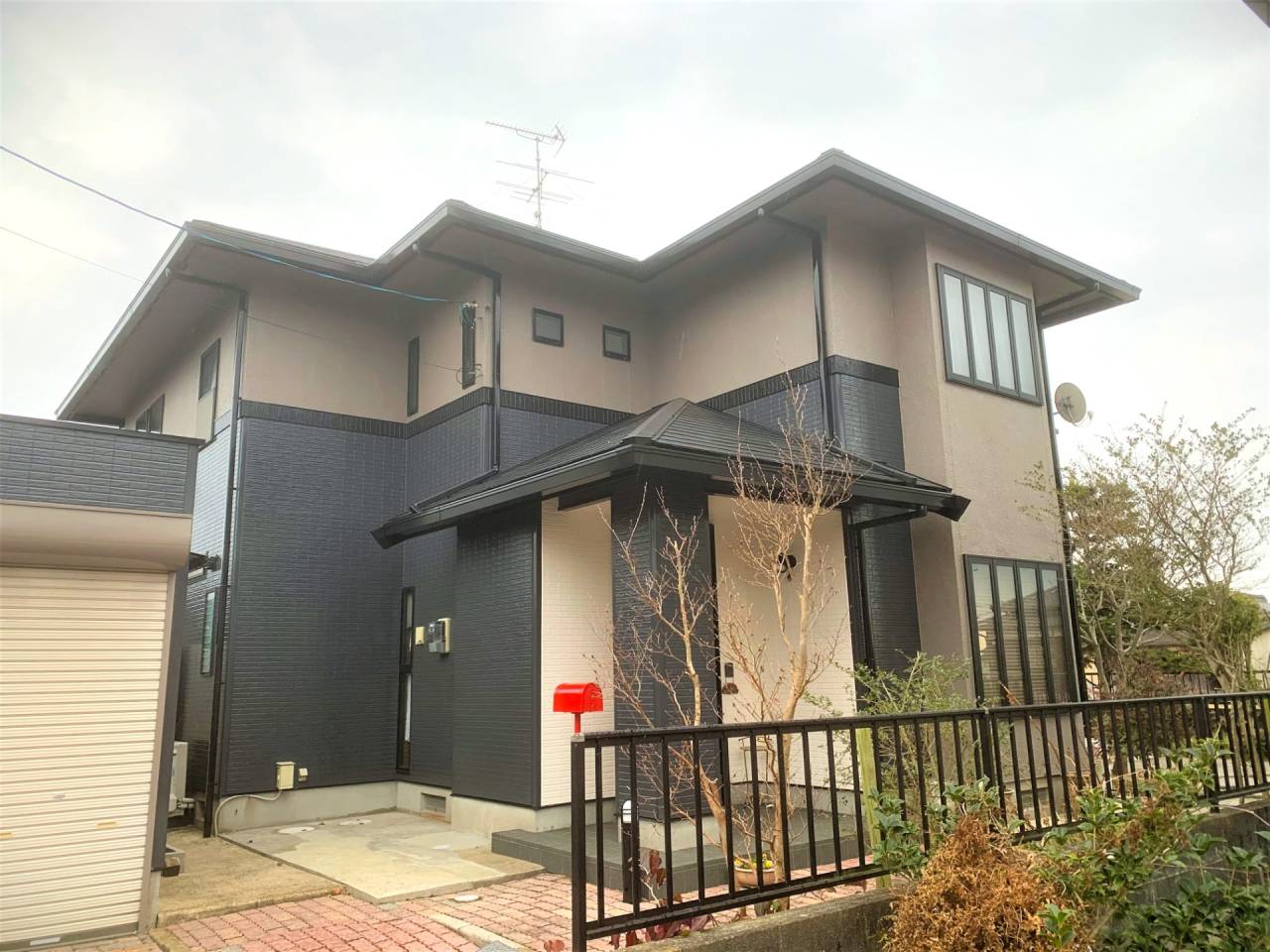 川副町 I 様邸屋根、外壁無機塗料　タテイルα仕上げ