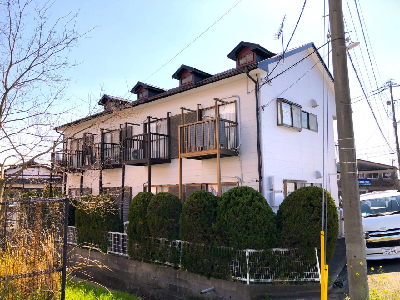 神埼市神埼町　アパート塗装　屋根　外壁塗装