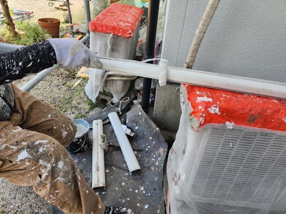 佐賀市兵庫町 外壁下塗り 附帯部下塗り