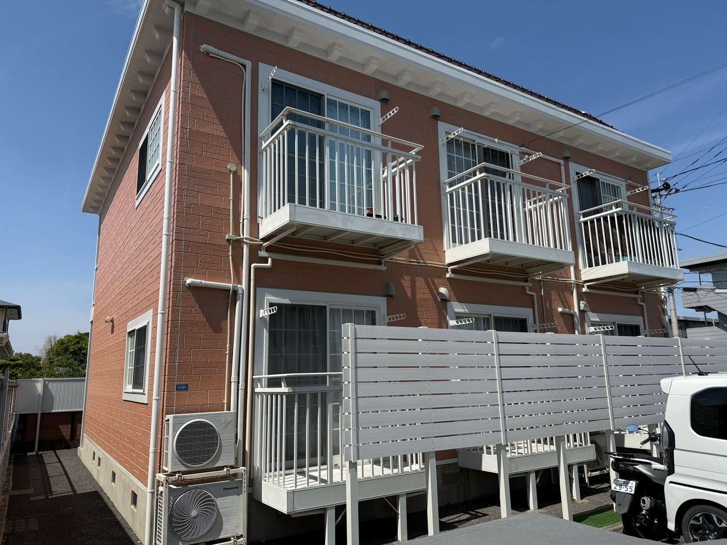 佐賀市光 アパート 外壁塗装 完了