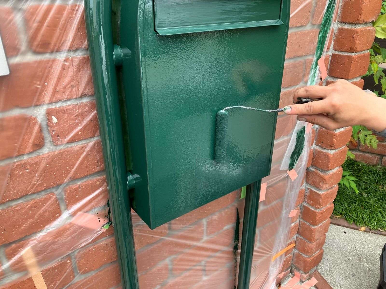 佐賀市兵庫 S様邸 塗装工事 玄関ポスト塗装