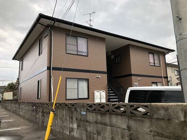 佐賀市　大和町　アパート塗装　８年点検
