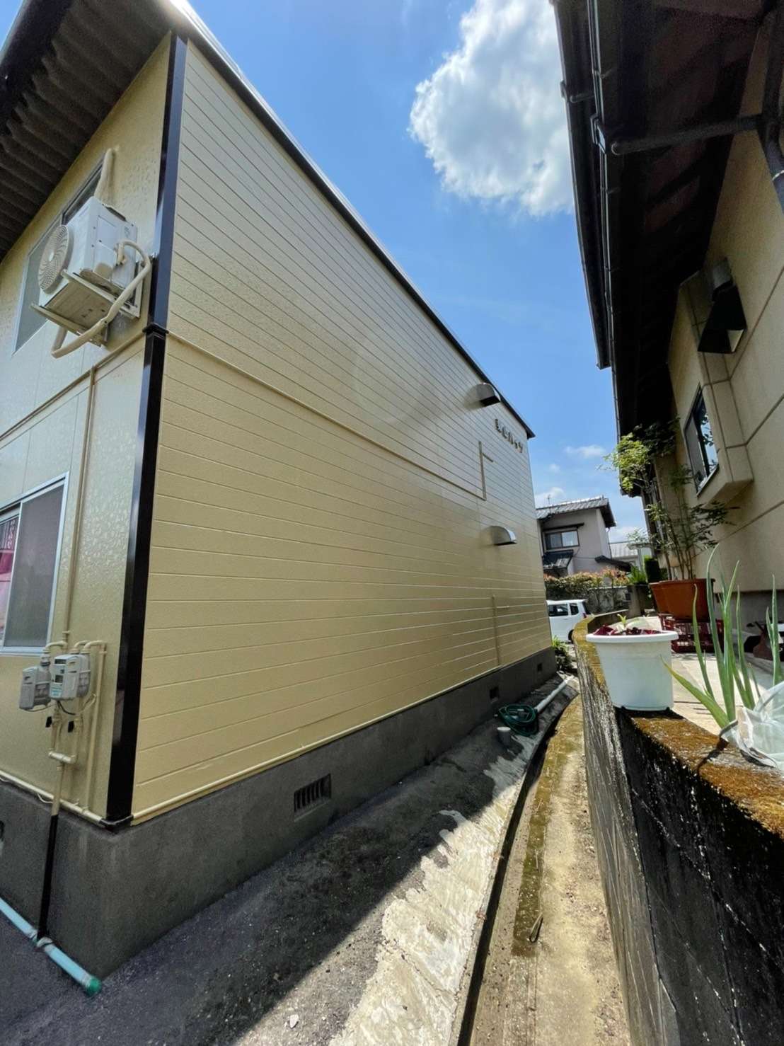 鳥栖市　アパート塗装工事　ビフォーアフター