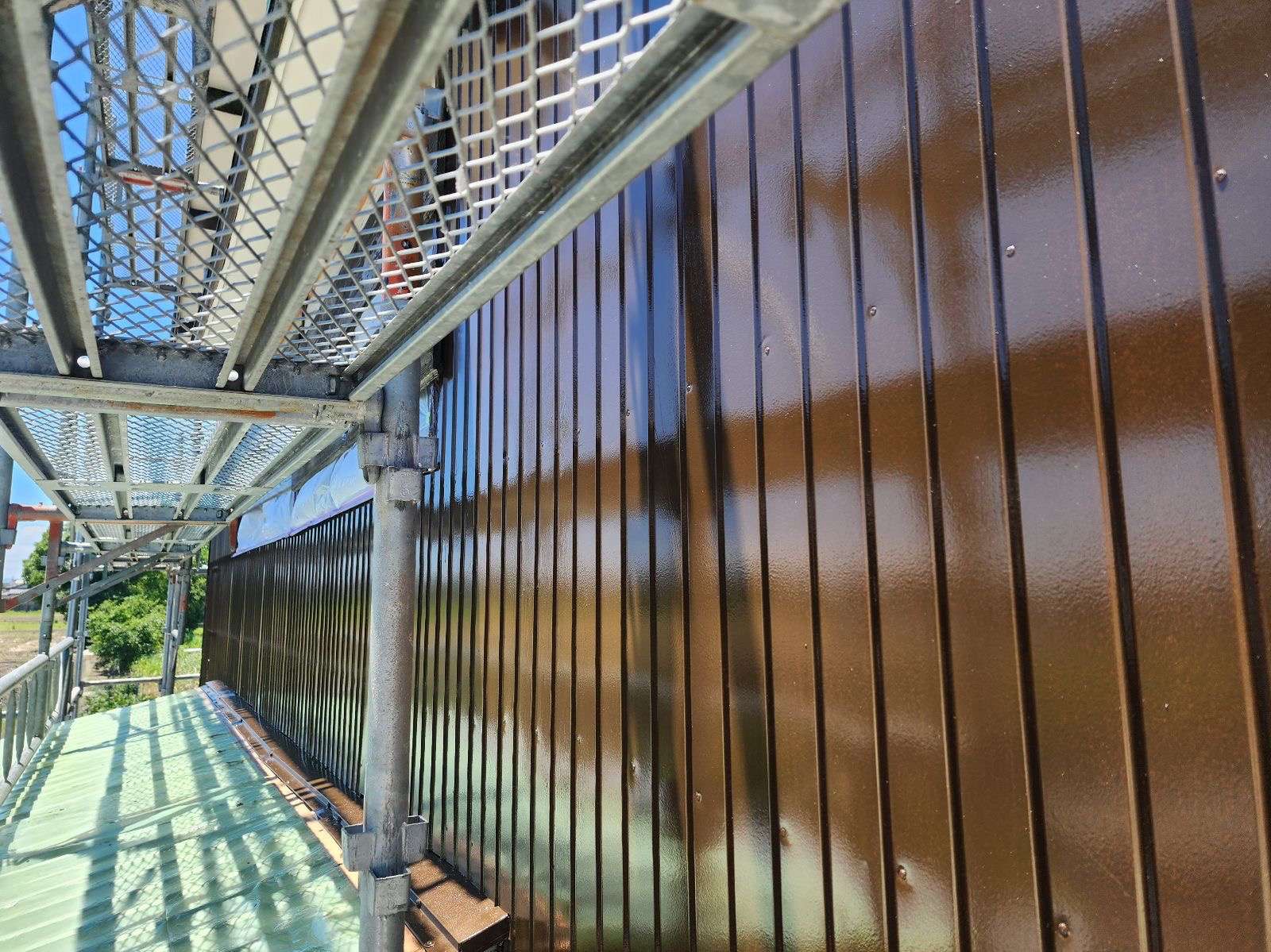 佐賀市 川副町 外壁塗装 中塗り