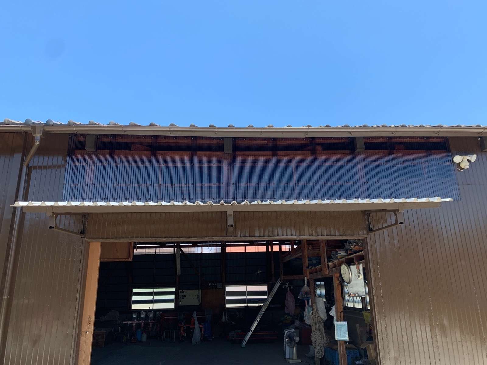 佐賀市 川副町 農業倉庫その② 波板交換