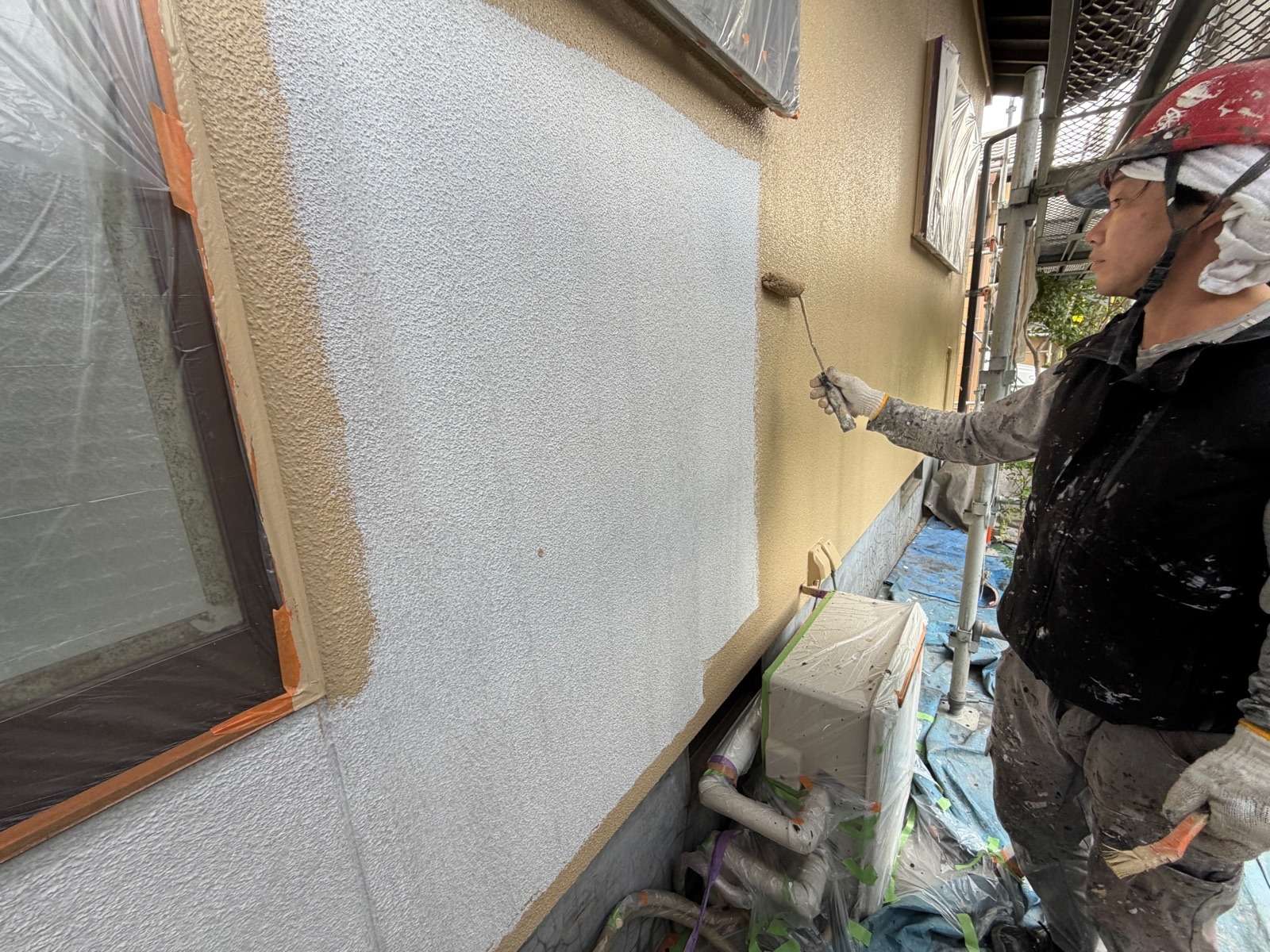 佐賀市兵庫南　外壁中塗り塗装