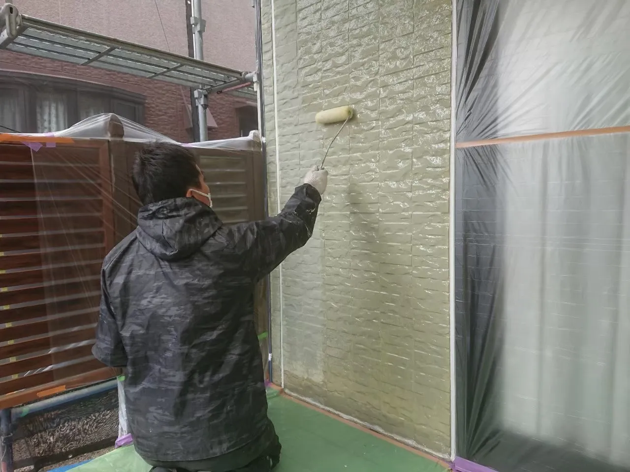 佐賀市兵庫町　1階　外壁　下塗り　ファインパーフェクトプライマー