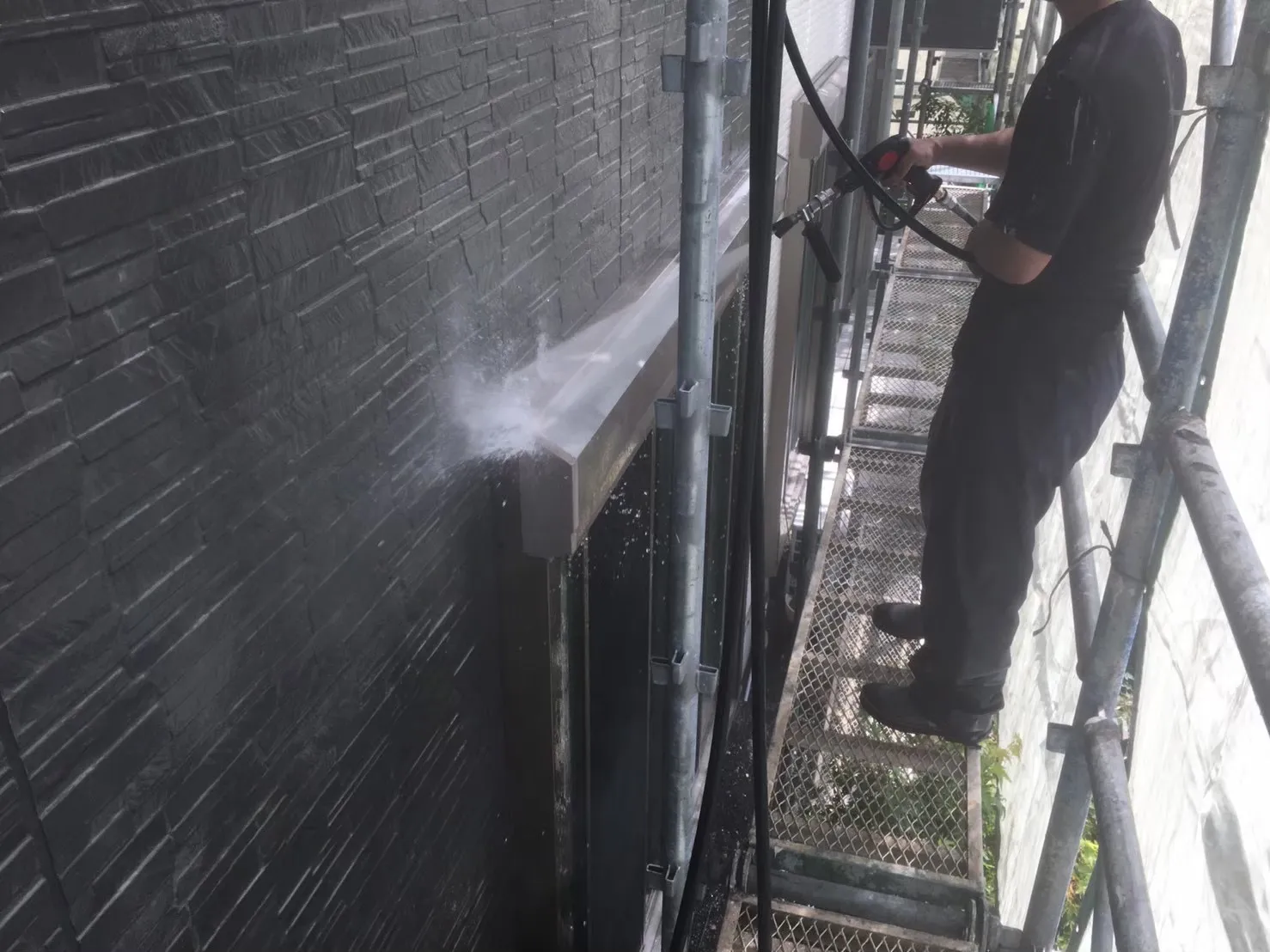 佐賀市川副町 外壁塗装 高圧洗浄