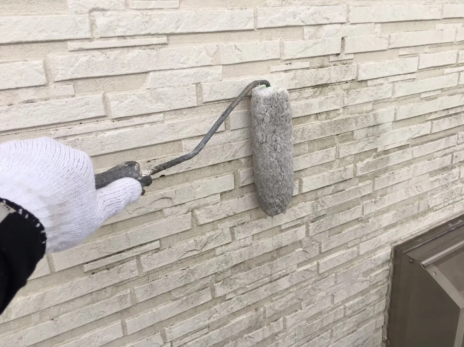 佐賀市川副町 外壁塗装 薬品洗浄
