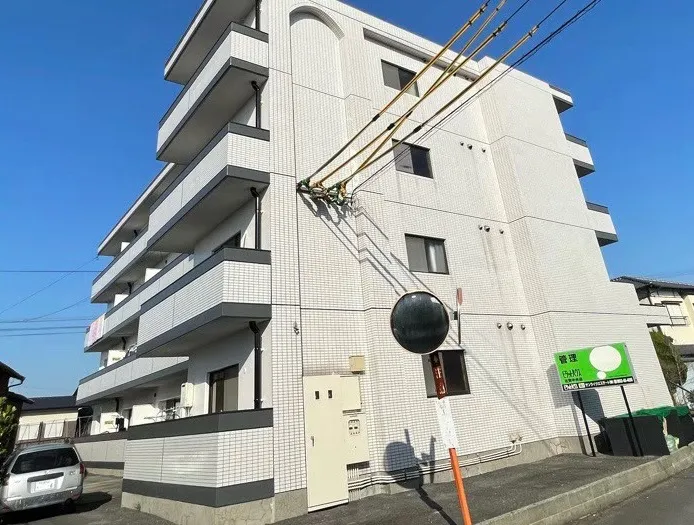 神埼市神埼町 4階建て マンション塗装工事 ビフォーアフター