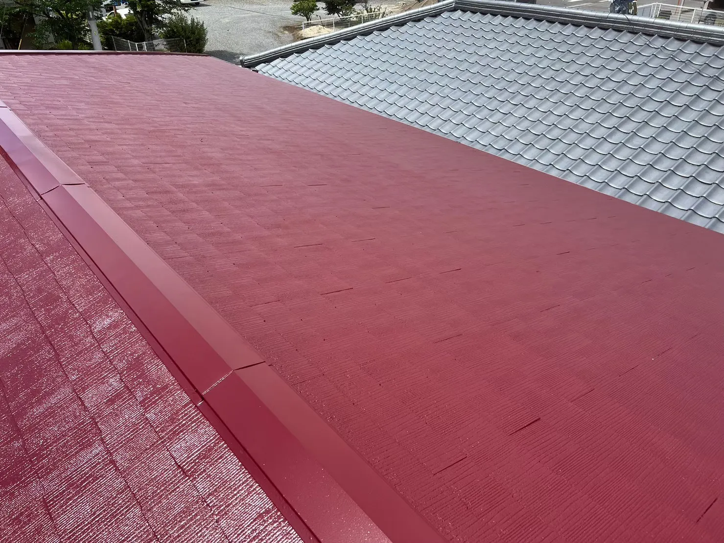 佐賀市本庄町 屋根塗装 シリコン樹脂 仕上がり
