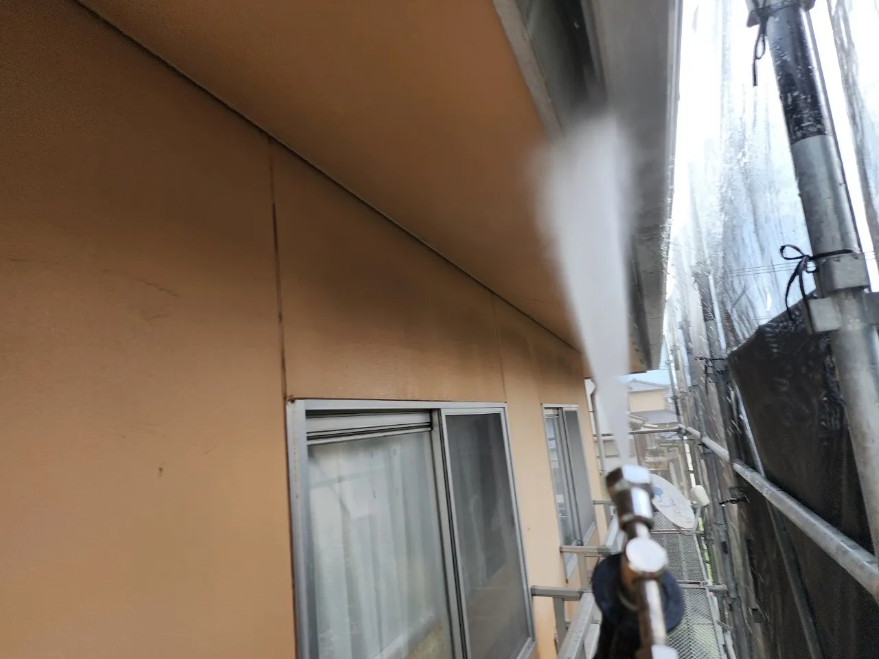 佐賀市大和町 屋根 外壁塗装工事 高圧洗浄