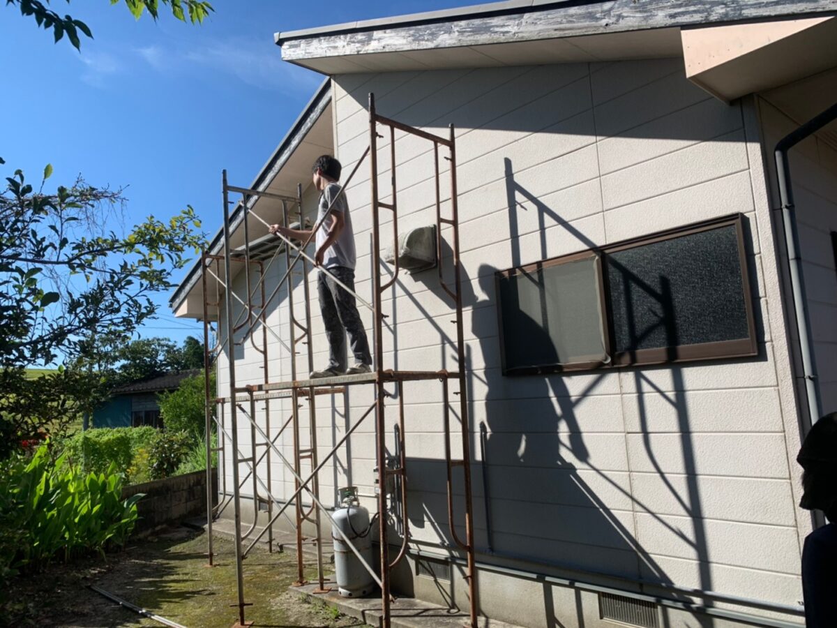 佐賀市　M公民館　屋根、外壁 無機塗装工事　